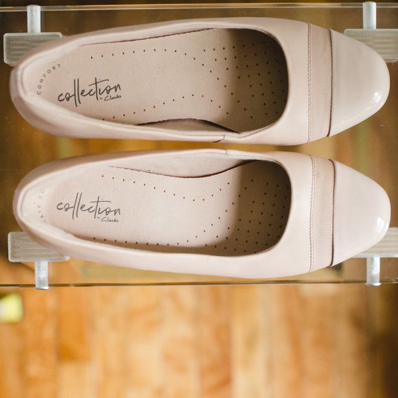 Clarks Women's Juliet Monte Flat Blush Leather 6 - Picture 5 of 9